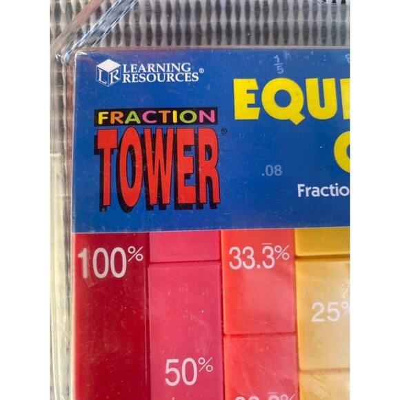 Learning Resources Fraction Tower Equivalency Percent Tower Cubes -Colors- New! - Picture 7 of 11